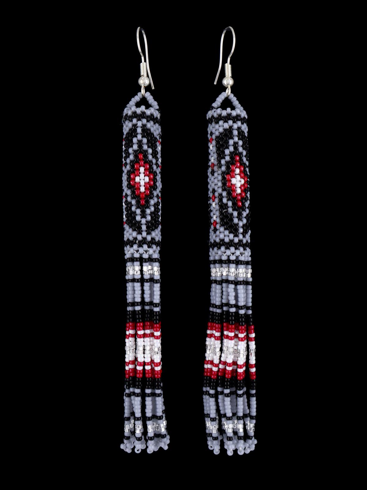 Native American Jewelry Beaded Dangle Earrings - PuebloDirect.com