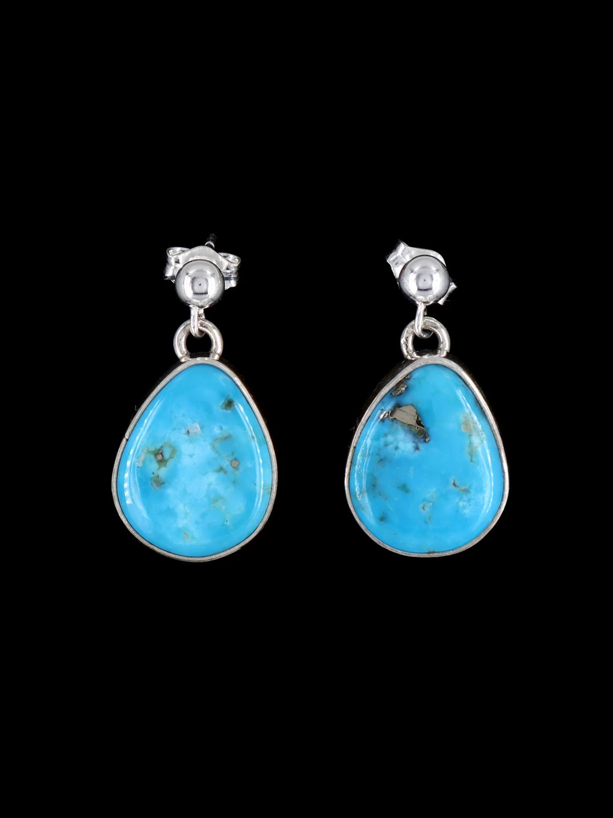 Navajo Turquoise Sterling Silver Post Earrings