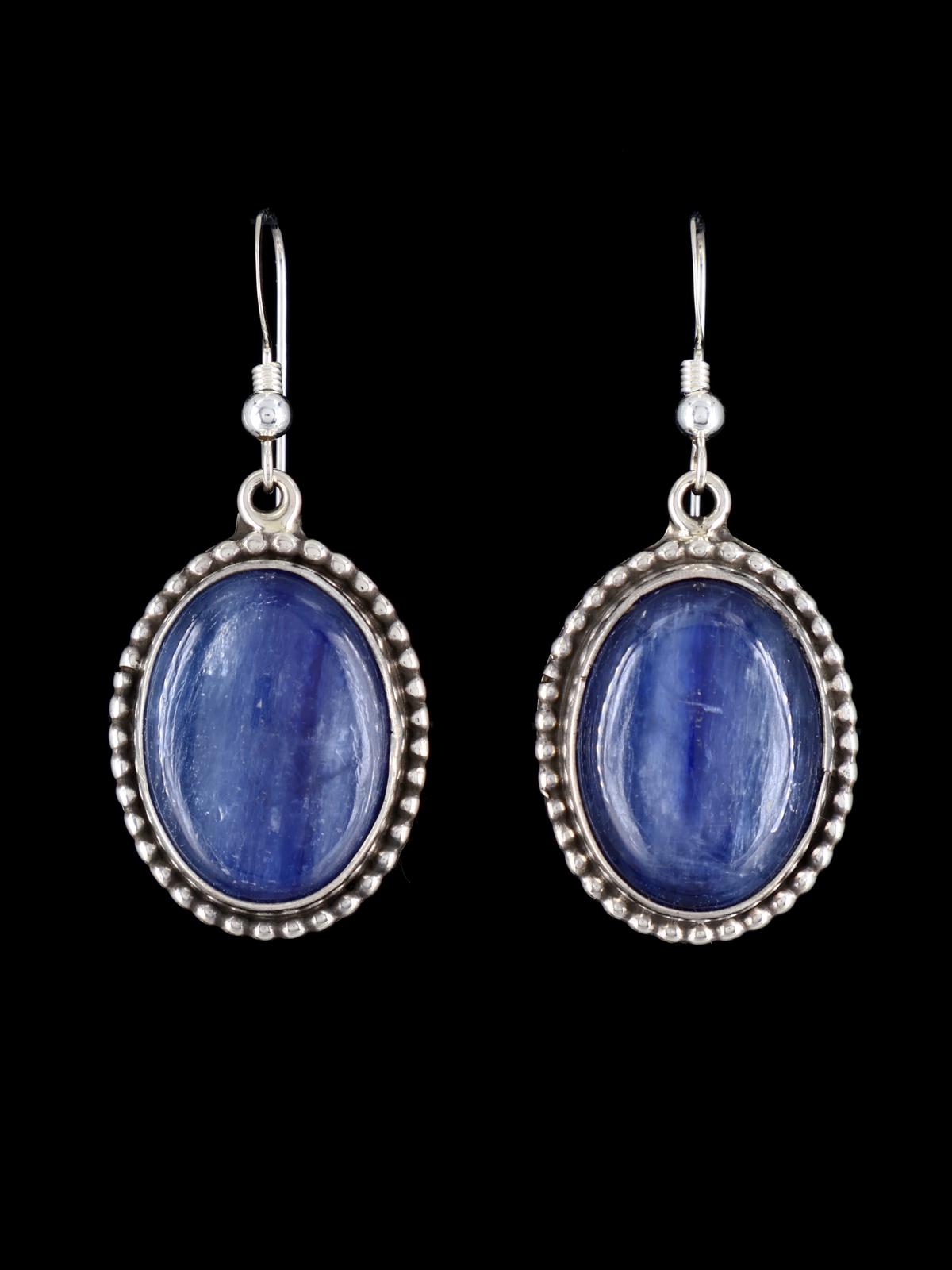 Pendientes colgantes de corazón con opalita con incrustaciones de nativos americanos