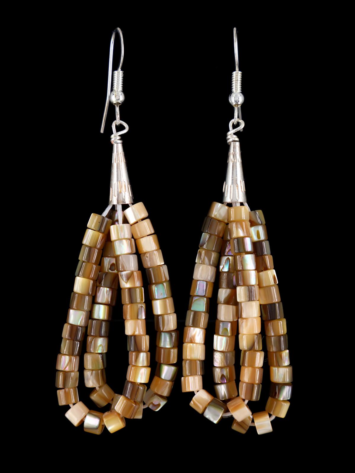 Boucles d'oreilles Navajo en argent sterling et perles turquoise