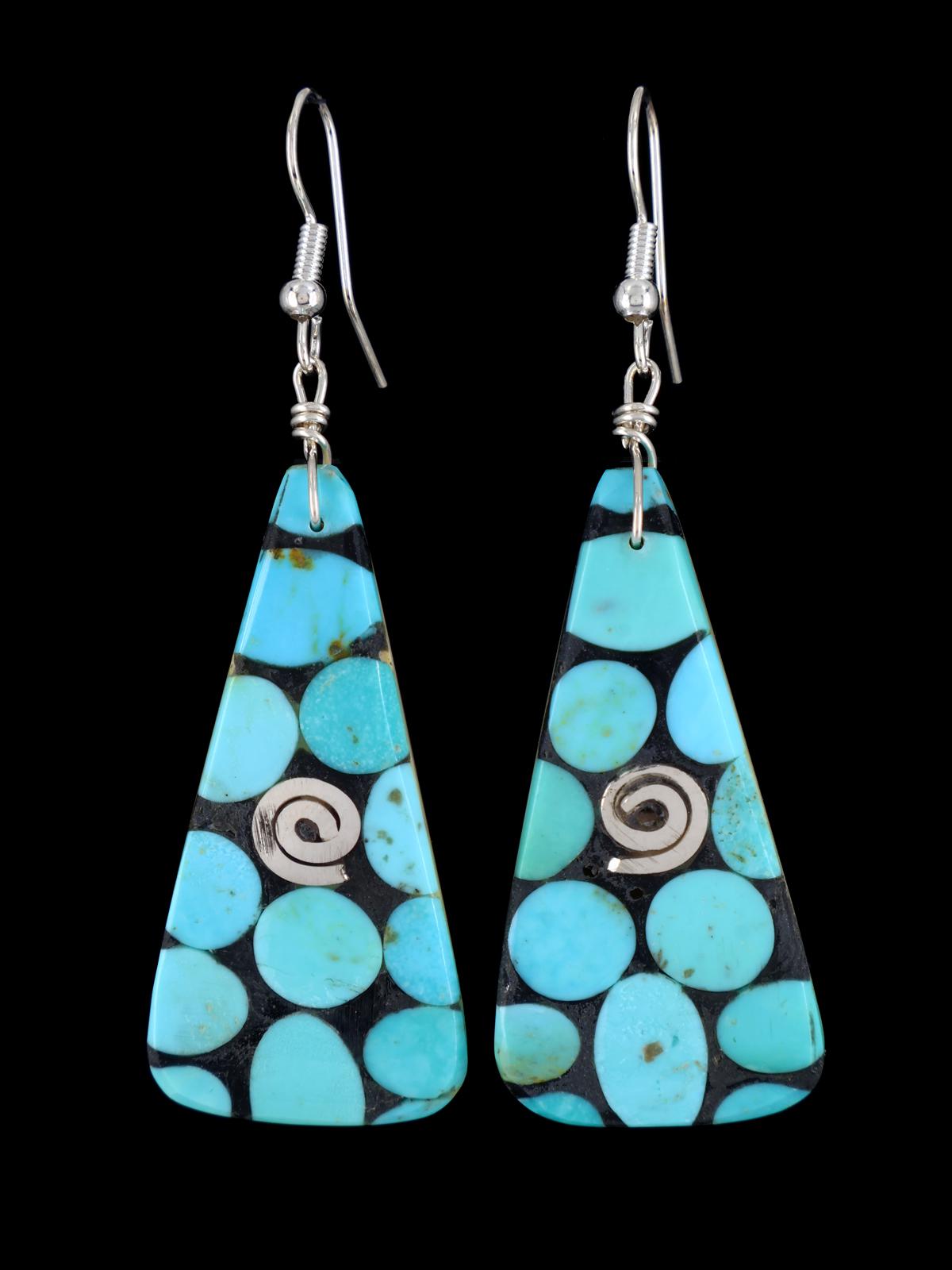 Santo Domingo Inlay Mosaic Dangle Earrings