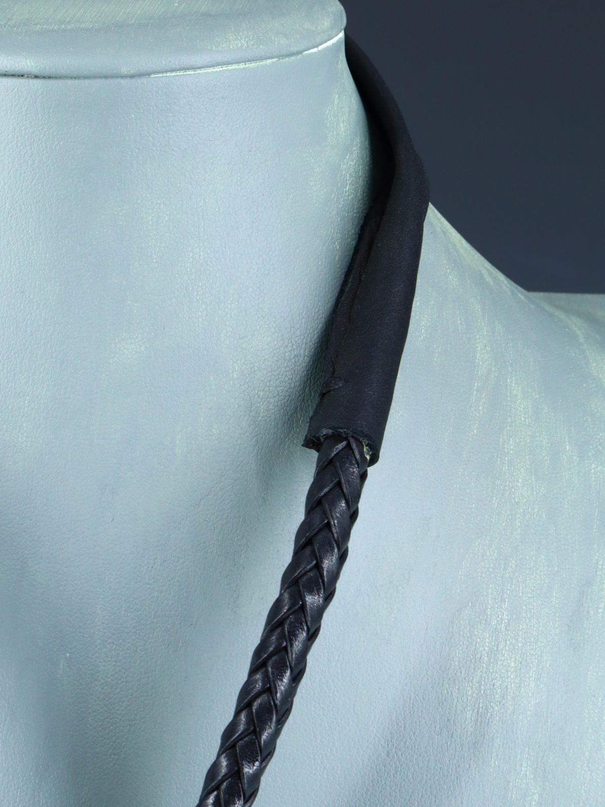 Native American Sterling Silver Blue Moon Turquoise Inlay Bolo Tie