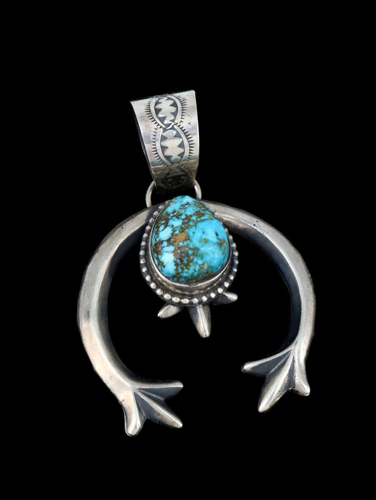 Native American Jewelry Turquoise Naja Pendant - PuebloDirect.com