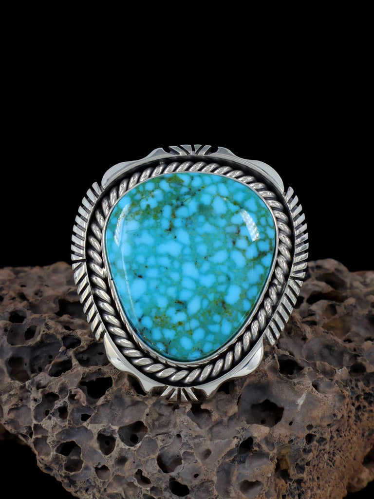 Natural Kingman Turquoise Ring, Size 7 1/2 - PuebloDirect.com