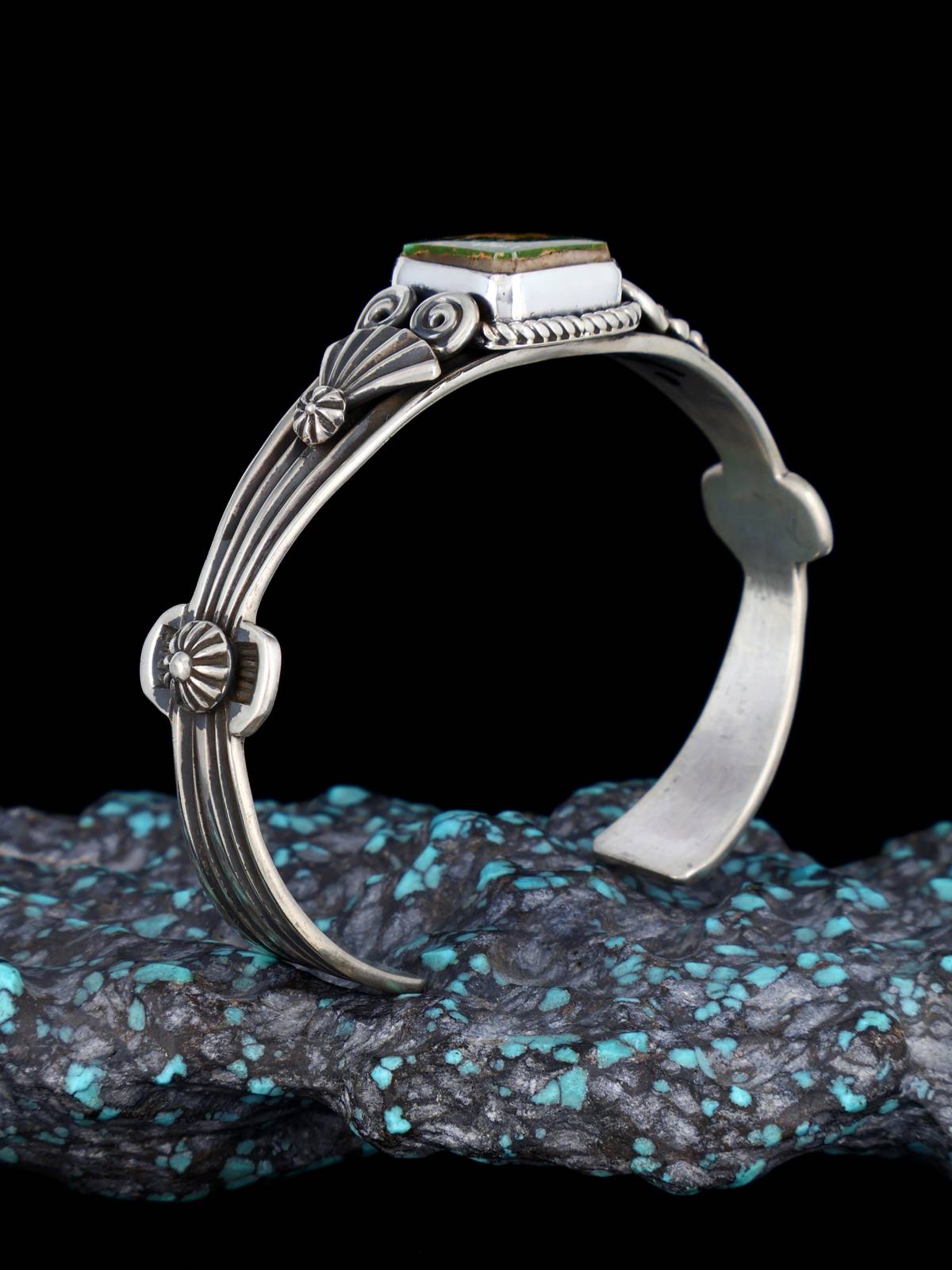 Navajo Jewelry Natural Royston Turquoise Cuff Bracelet