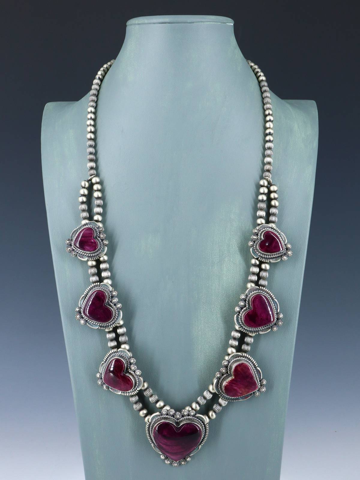 Juego de collar y aretes de color turquesa Kingman de joyería nativa americana