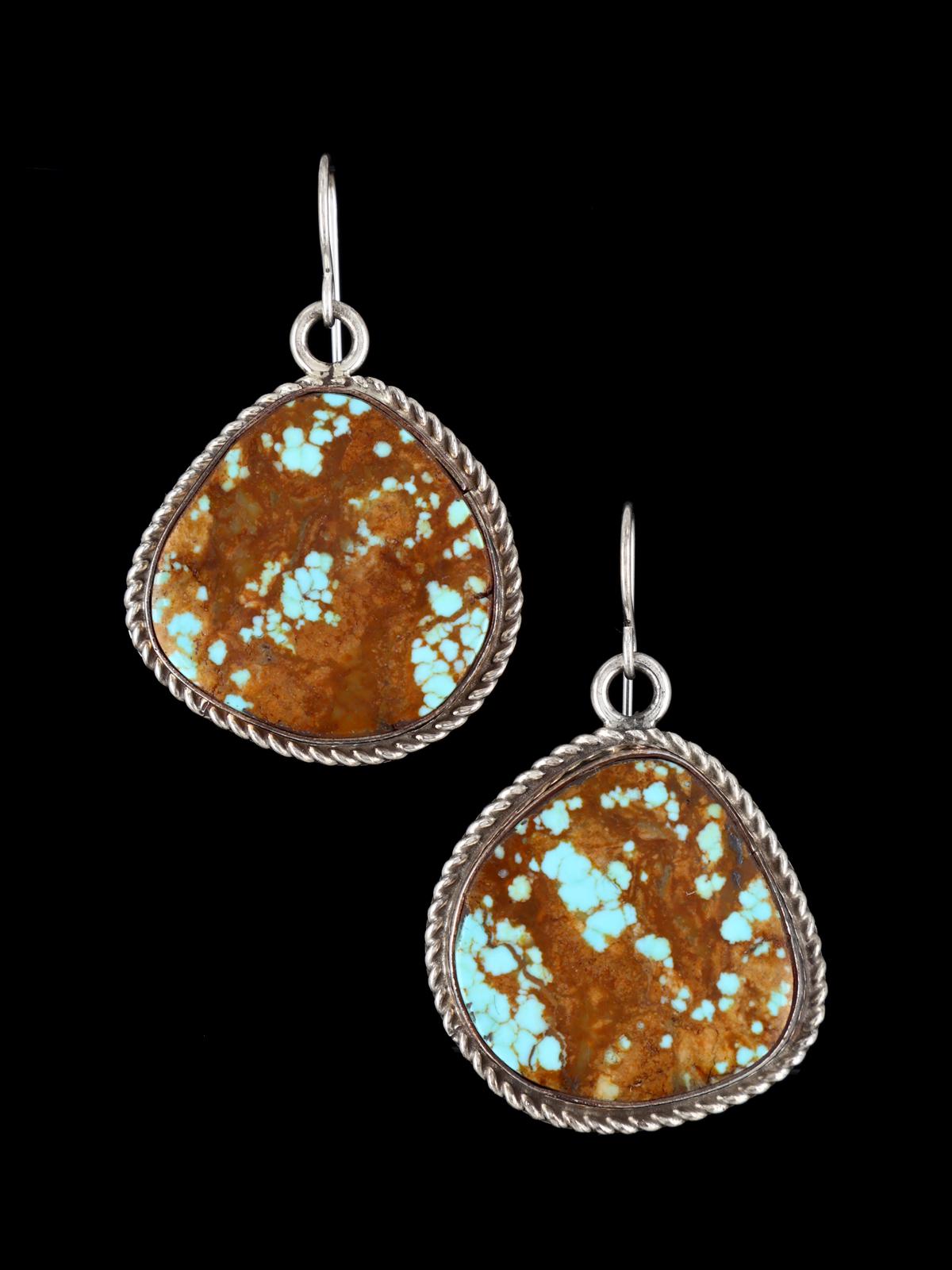 Pendientes colgantes con incrustaciones de opalita y turquesa navajo