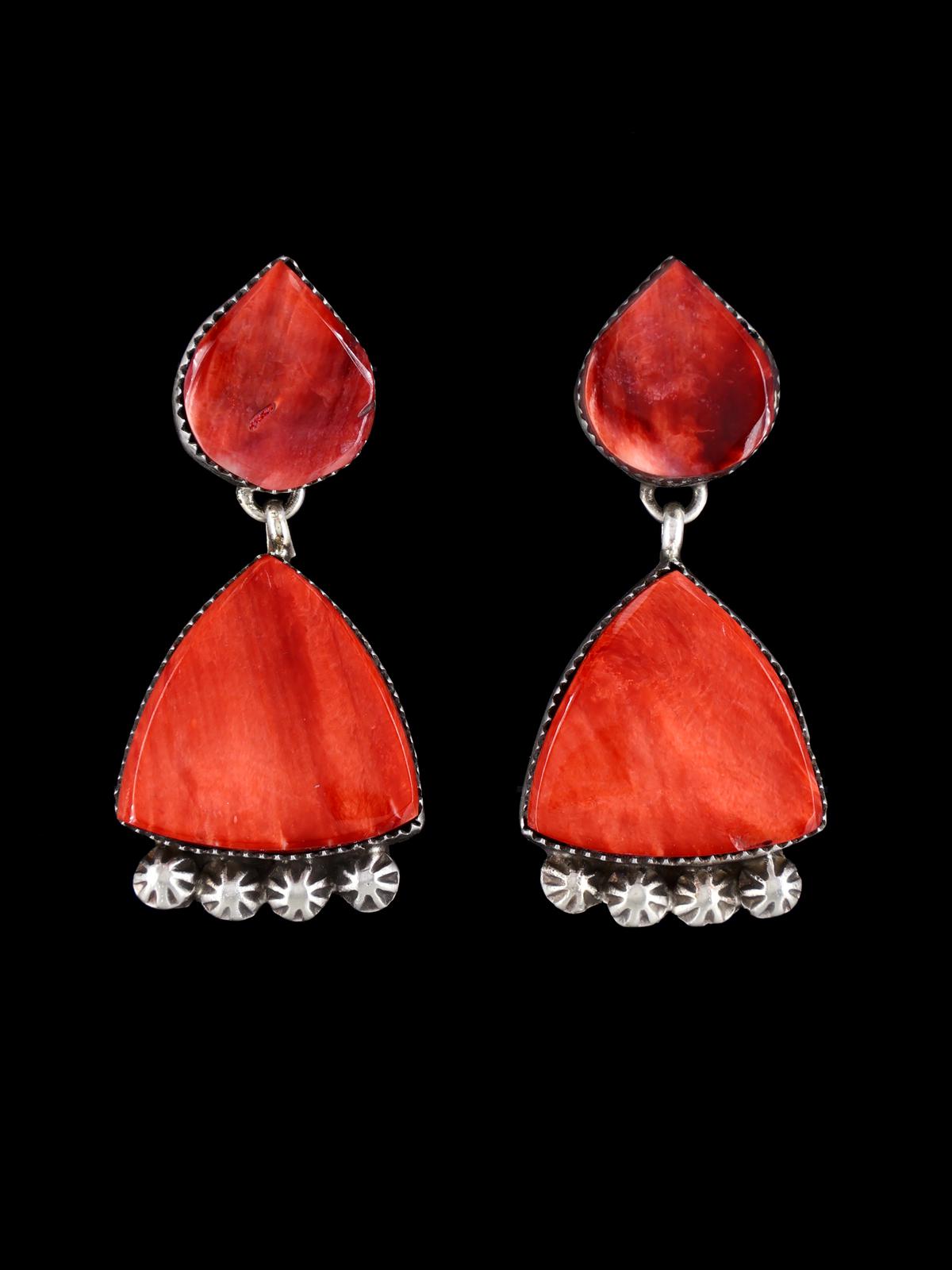 Native American Jewelry Spiny Oyster Post Earrings