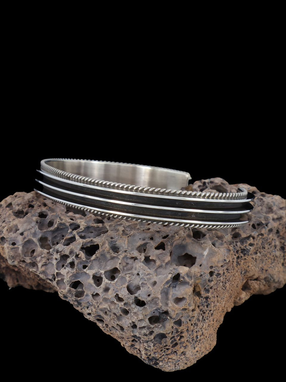 Native American Sterling Silver Cuff Bracelet - PuebloDirect.com