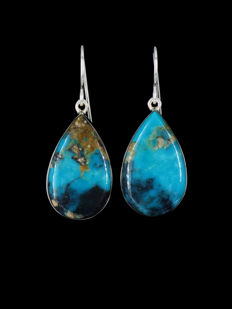 Native American Jewelry Sonoran Turquoise Dangle Earrings - PuebloDirect.com