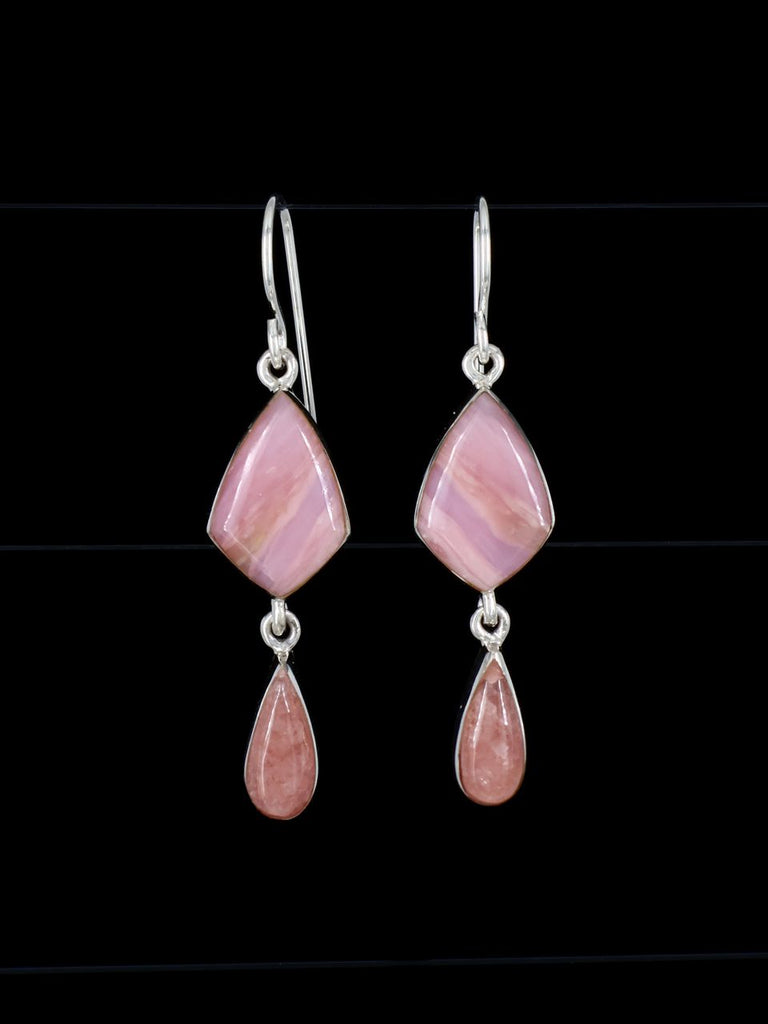 Navajo Peruvian Opal Dangle Earrings - PuebloDirect.com