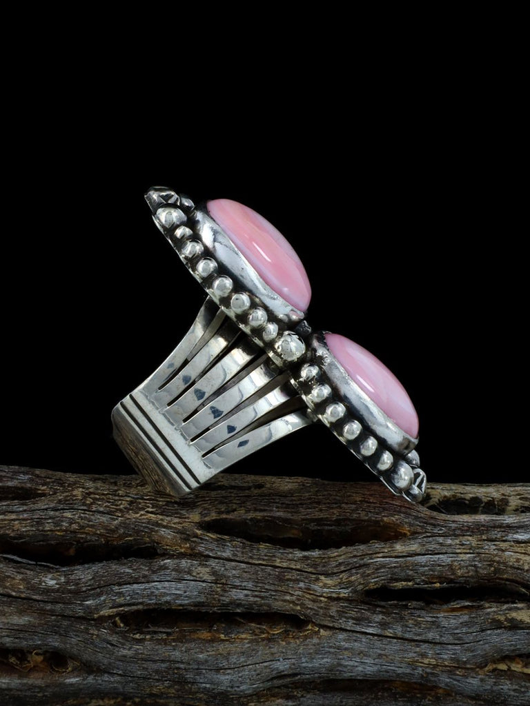 Navajo Pink Conch Ring, Size 9 - PuebloDirect.com