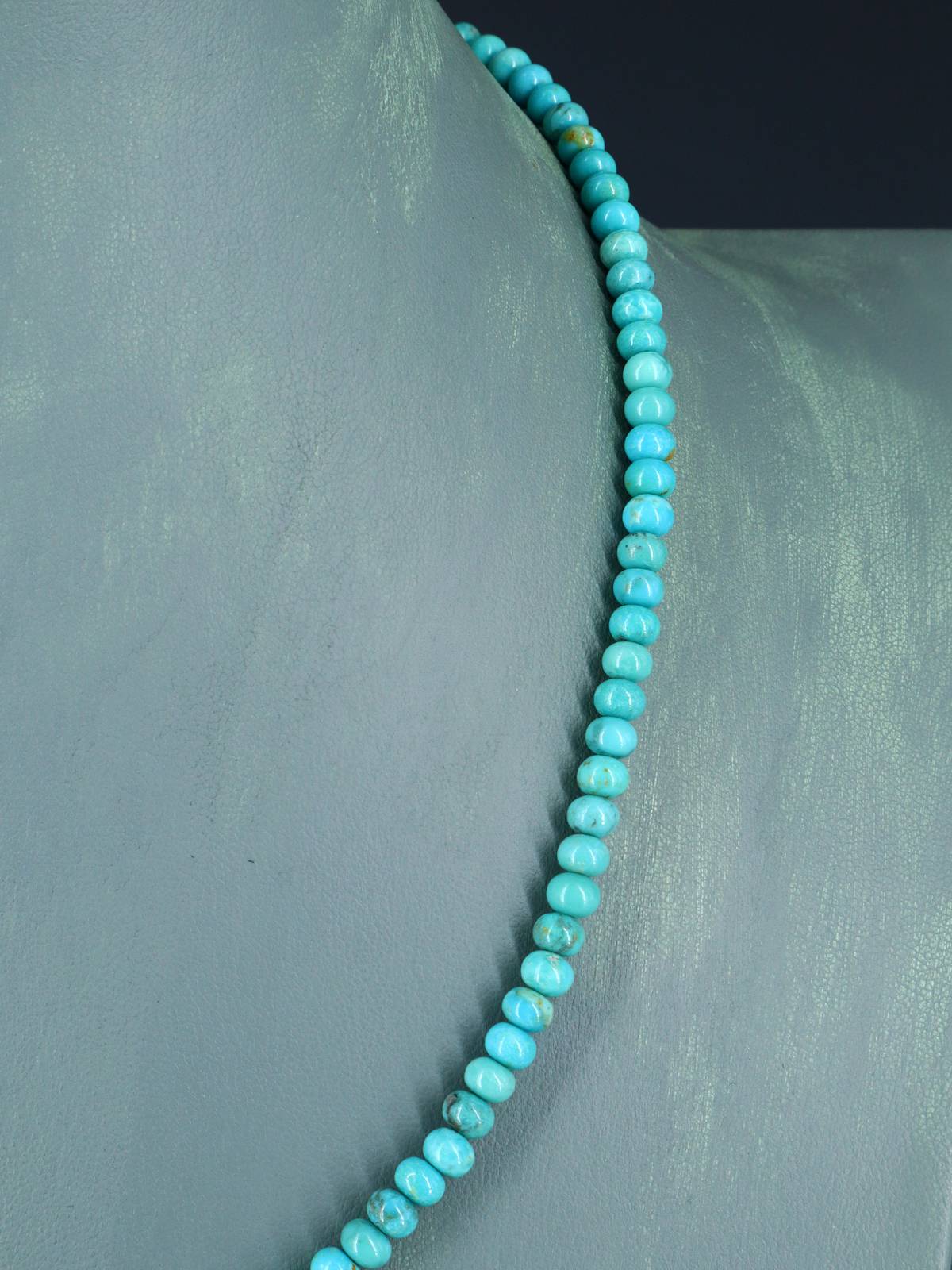 Collier de pépites turquoise à brin unique de bijoux amérindiens