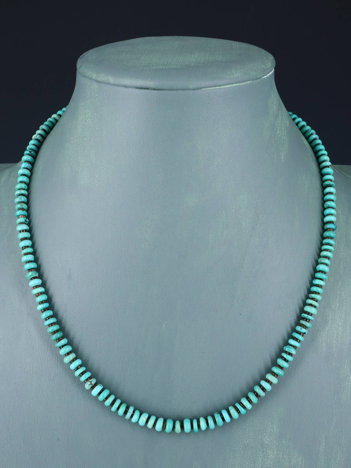 Collar de amatista y turquesa de joyería nativa americana