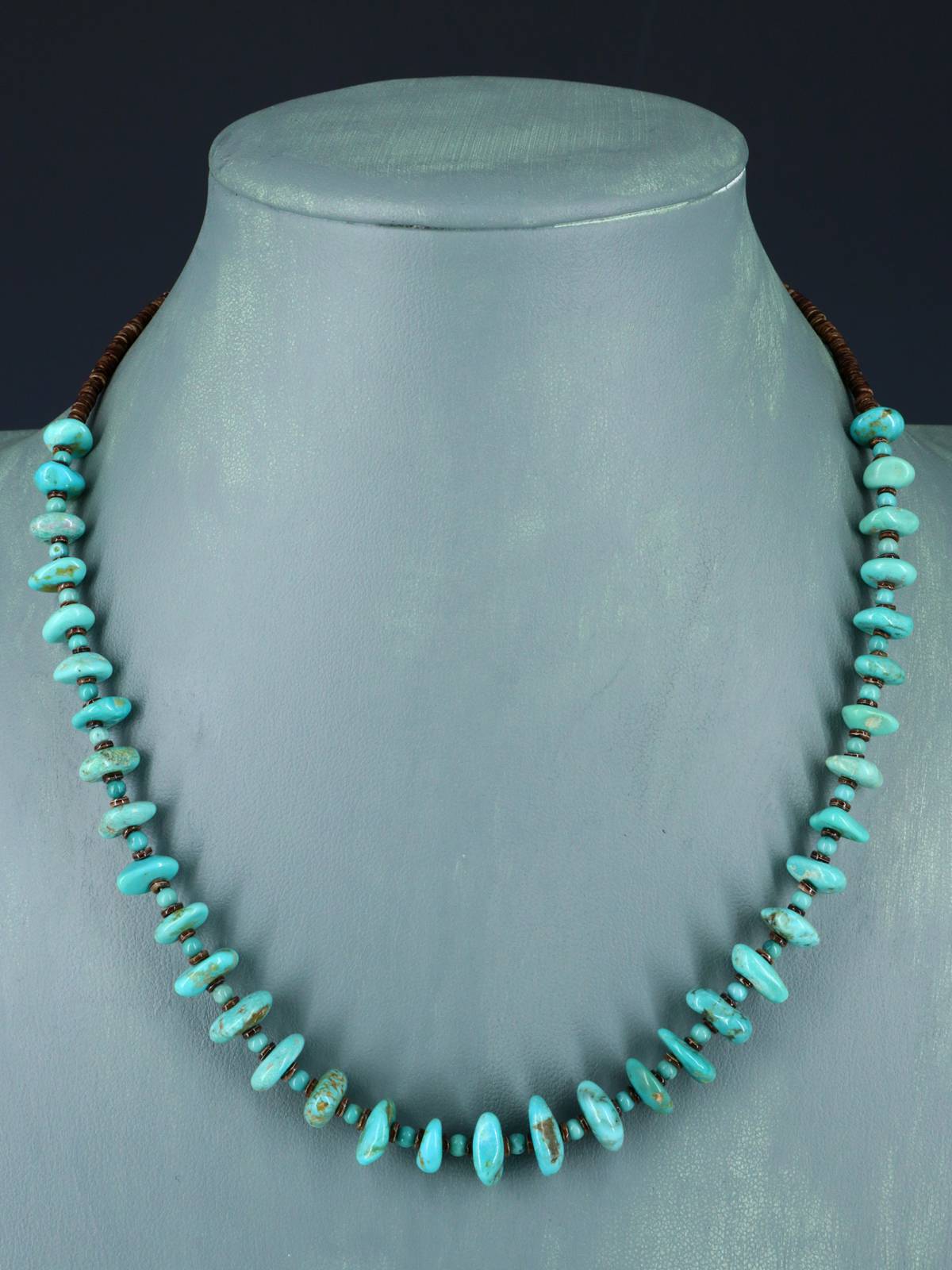 Bijoux amérindiens Collier améthyste et turquoise