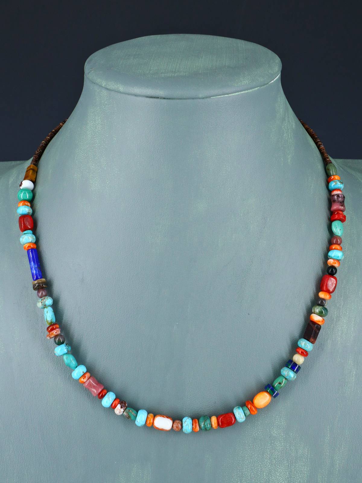 Native American Jewelry Multi Stone Necklace