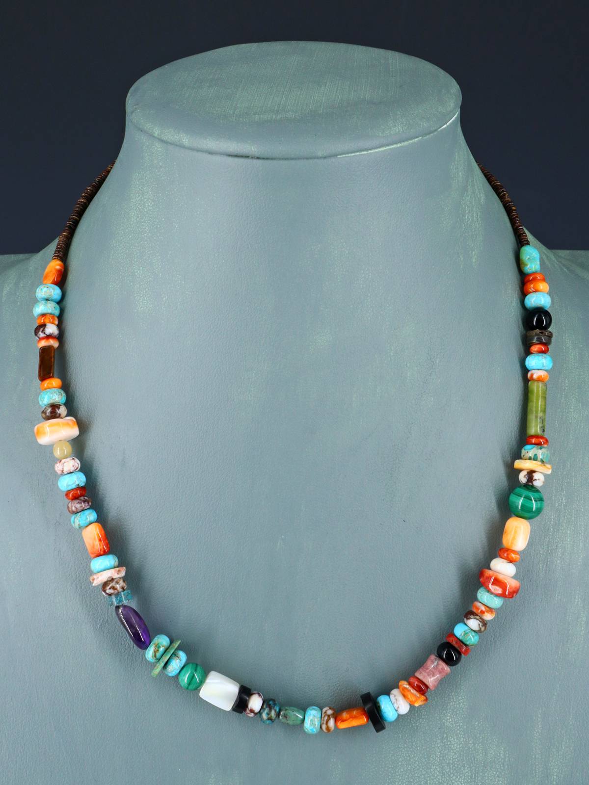 Native American Jewelry Multi Stone Necklace