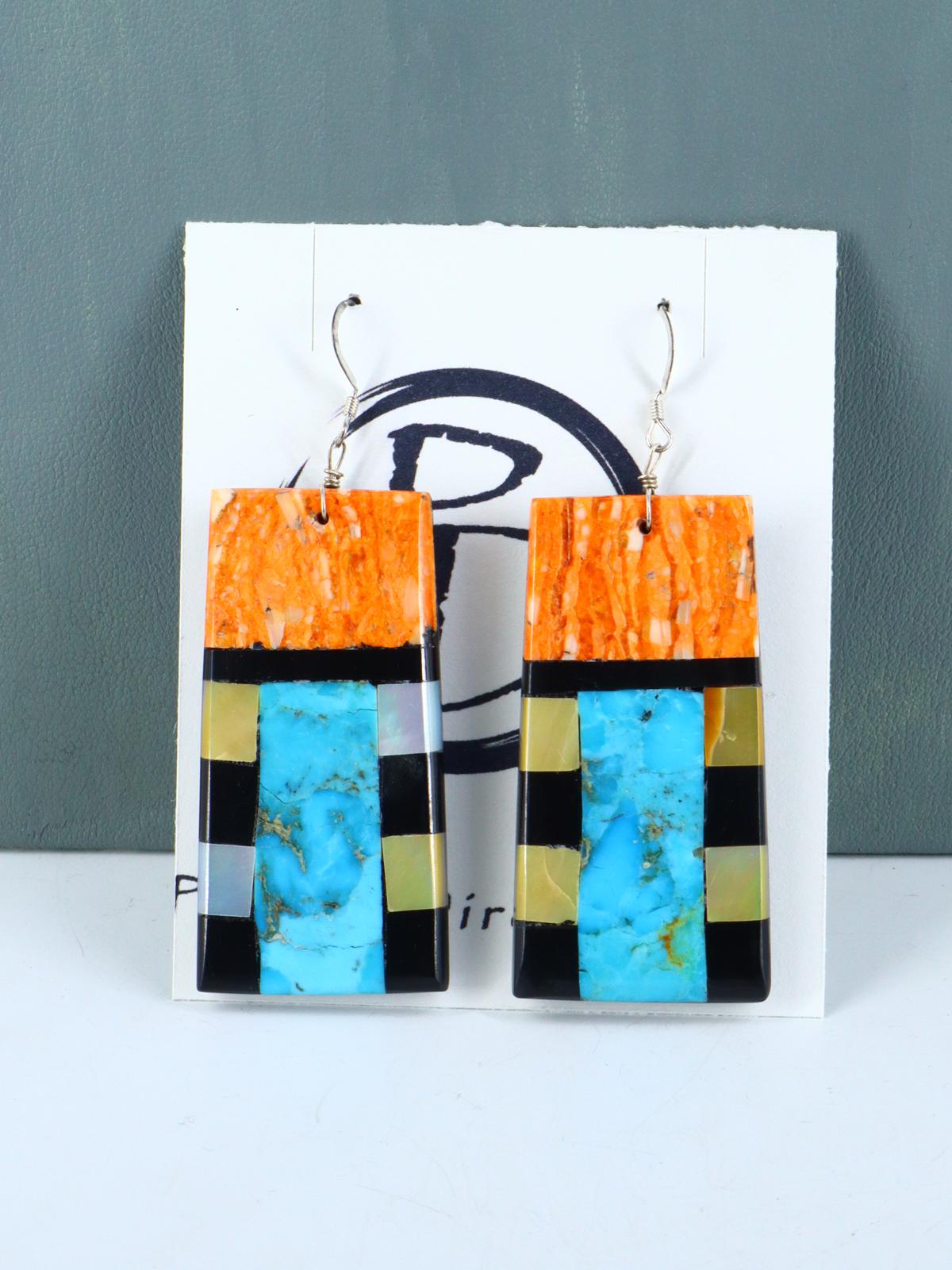 Collier amérindien de mosaïque de coquille blanche de Saint-Domingue