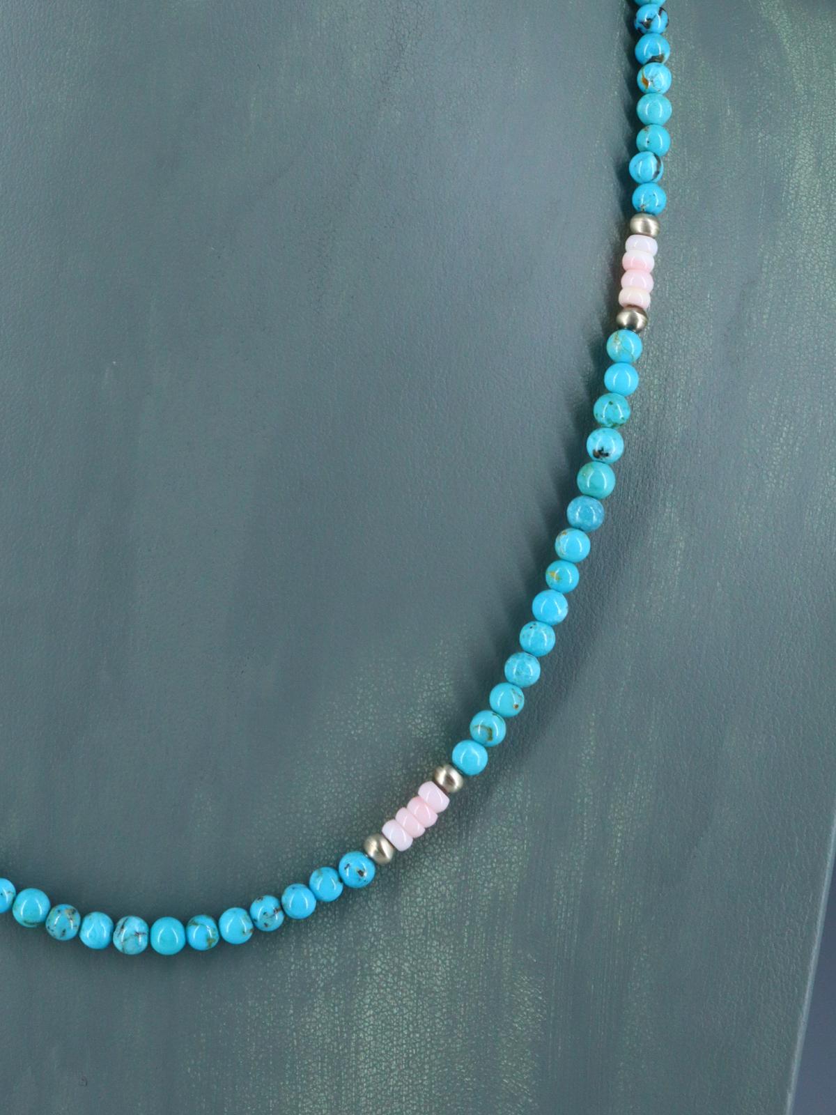 Joyería nativa americana Collar de ónix negro y turquesa