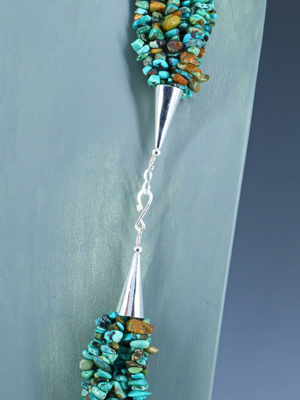 Seven Strand Navajo Turquoise Beaded Necklace - PuebloDirect.com