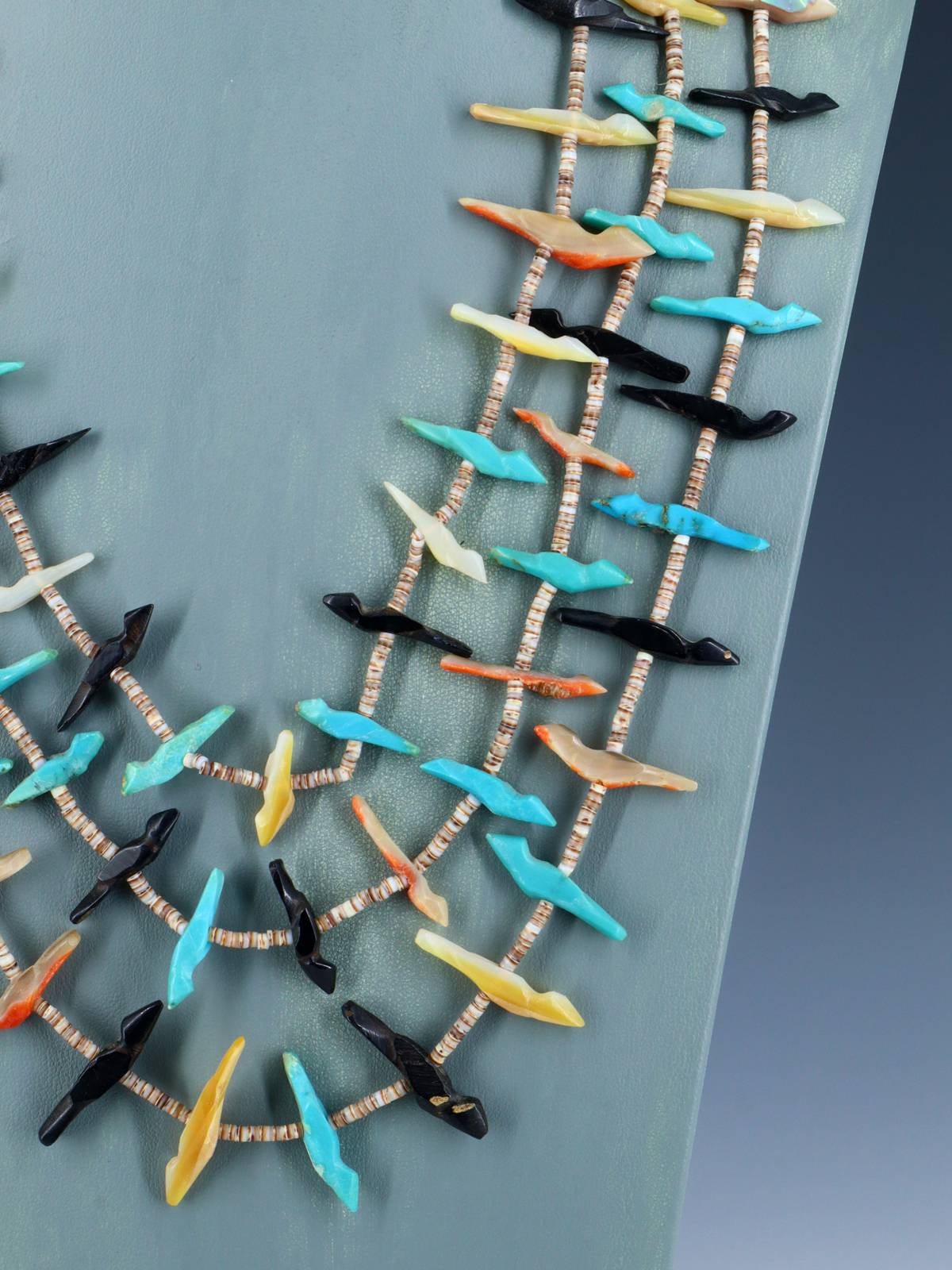 Vintage Estate Triple Strand Fetish Necklace - PuebloDirect.com