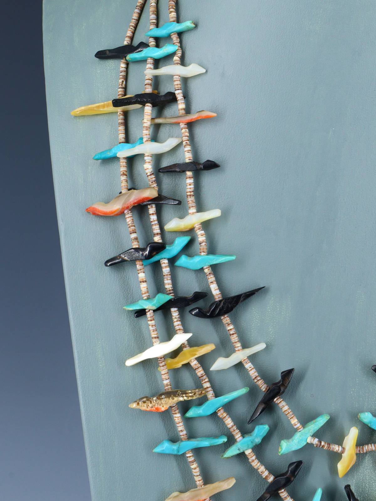 Vintage Estate Triple Strand Fetish Necklace - PuebloDirect.com