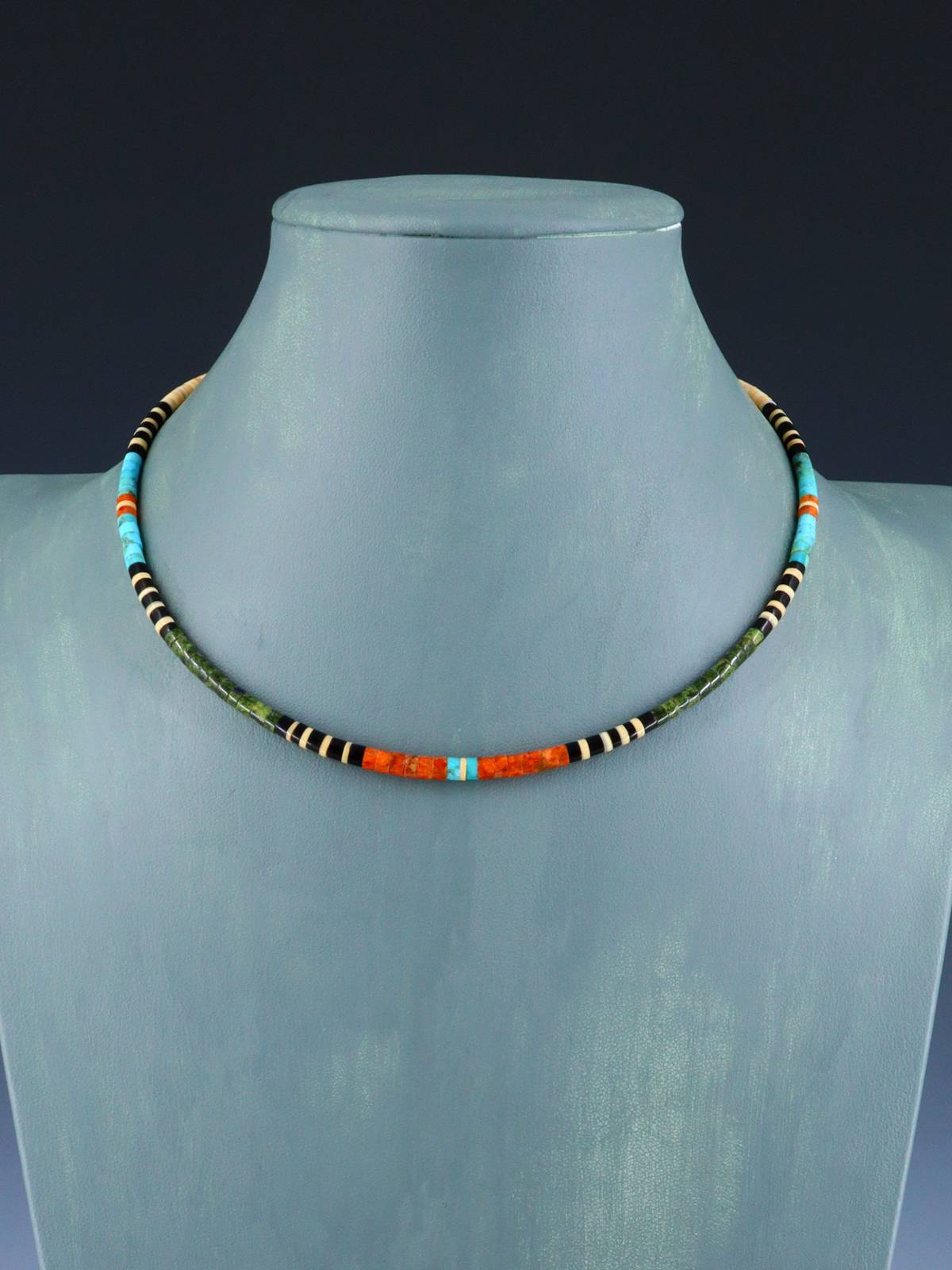 Santo Domingo Single Strand Multistone Necklace - PuebloDirect.com