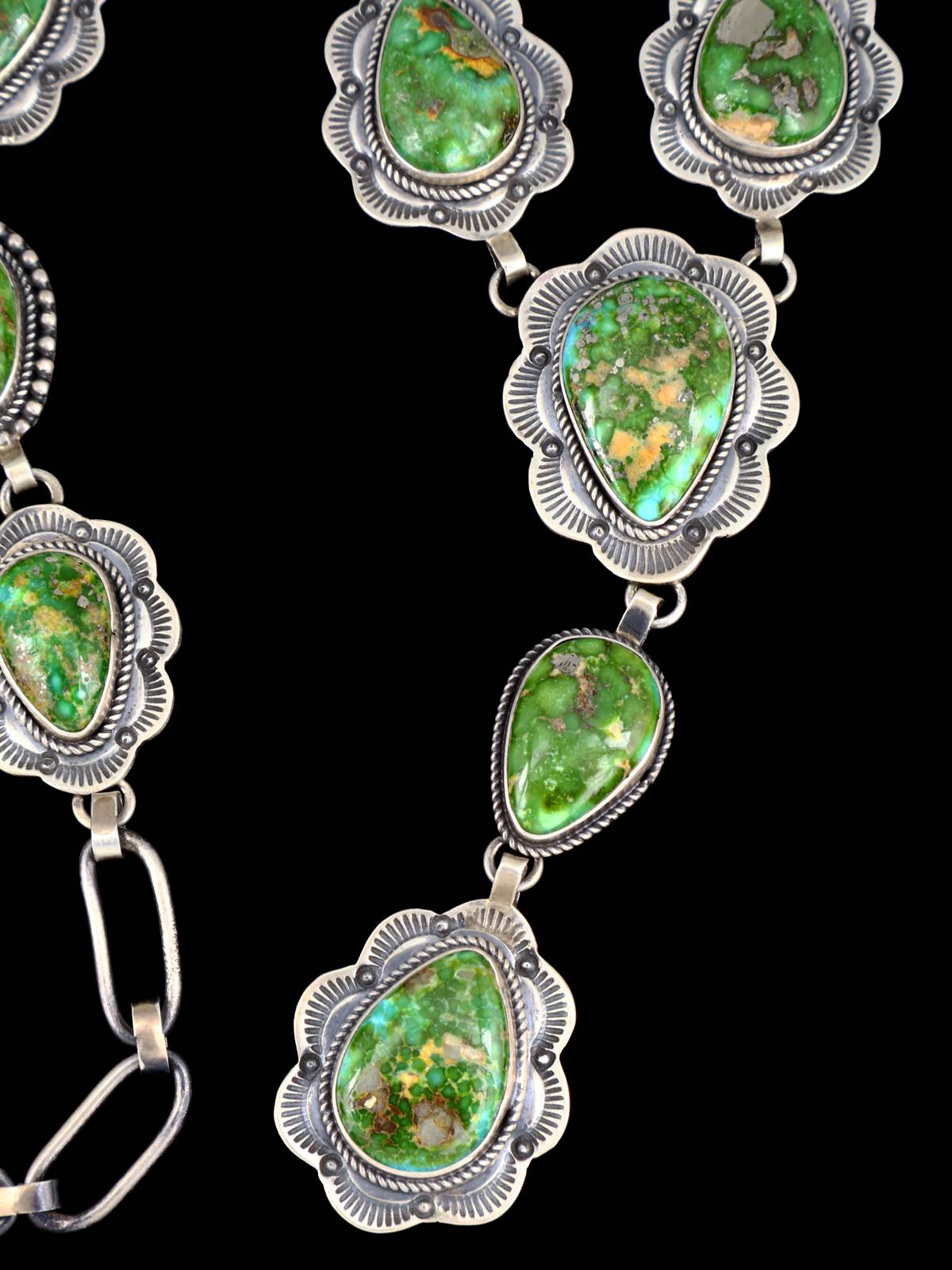 Native American Sonoran Gold Turquoise Lariat Y Necklace - PuebloDirect.com