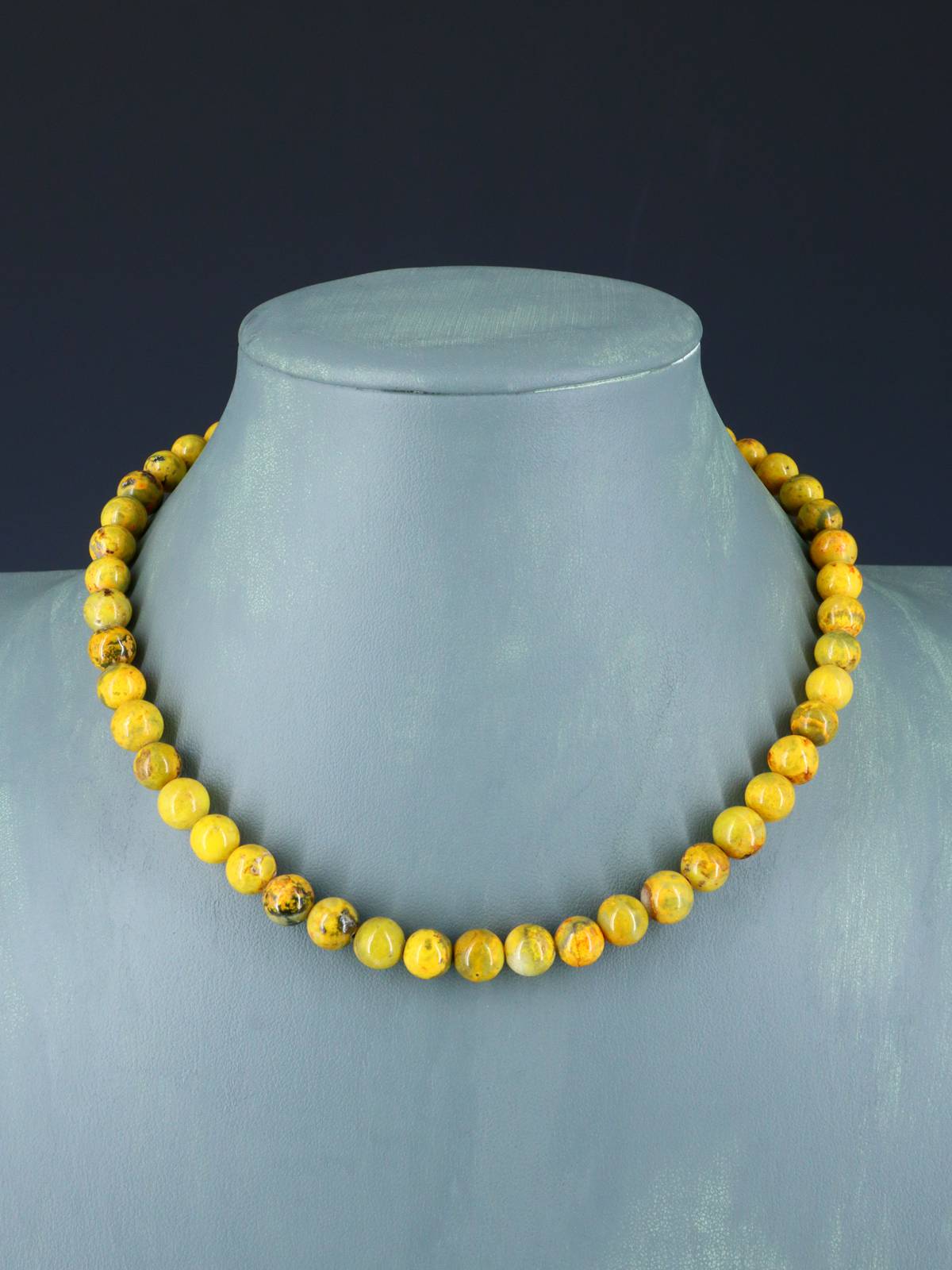 Collar de ostra espinosa y turquesa de una sola hebra de joyería nativa americana