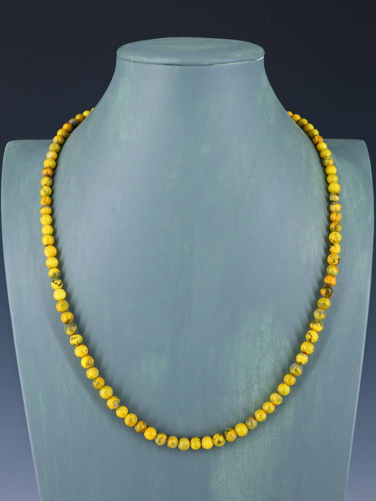Santo Domingo Jewelry Single Strand Bumblebee Jasper Necklace