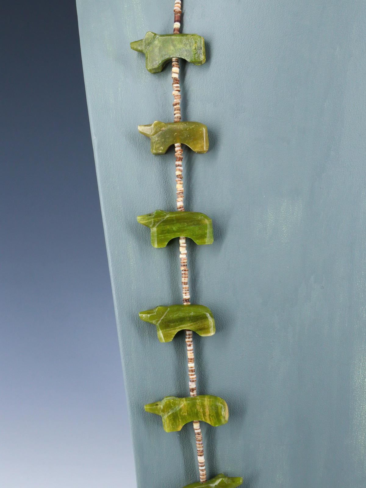 Vintage Single Strand Fetish Carved Animal Necklace - PuebloDirect.com