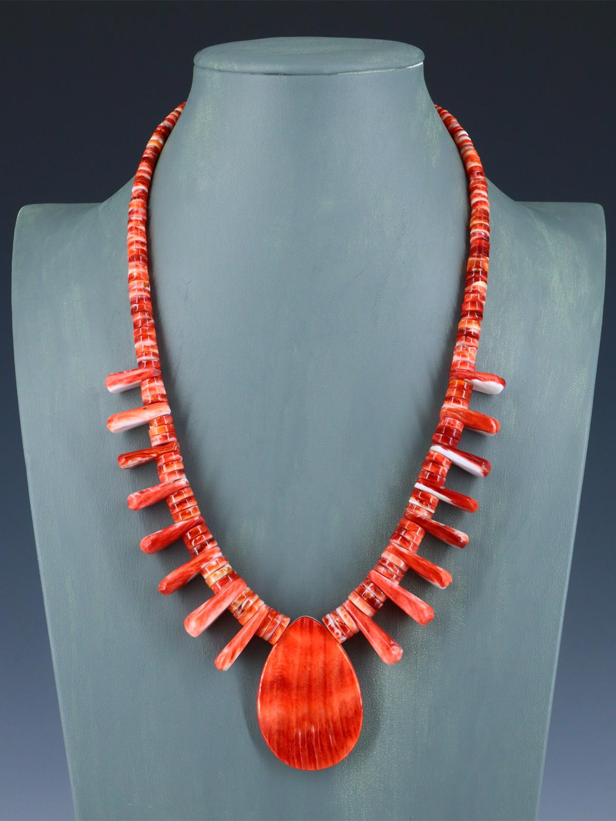 Native American Santo Domingo Spiny Oyster Necklace