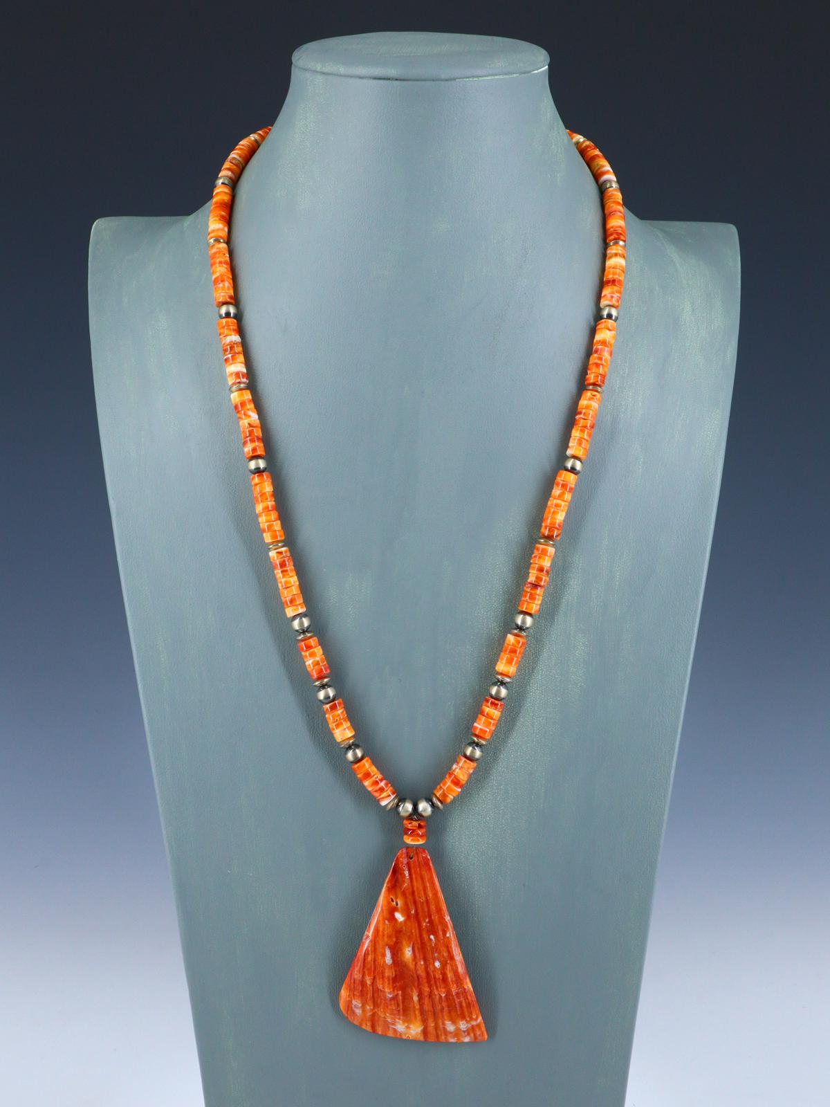 Native American Jewelry Spiny Oyster Shell Necklace