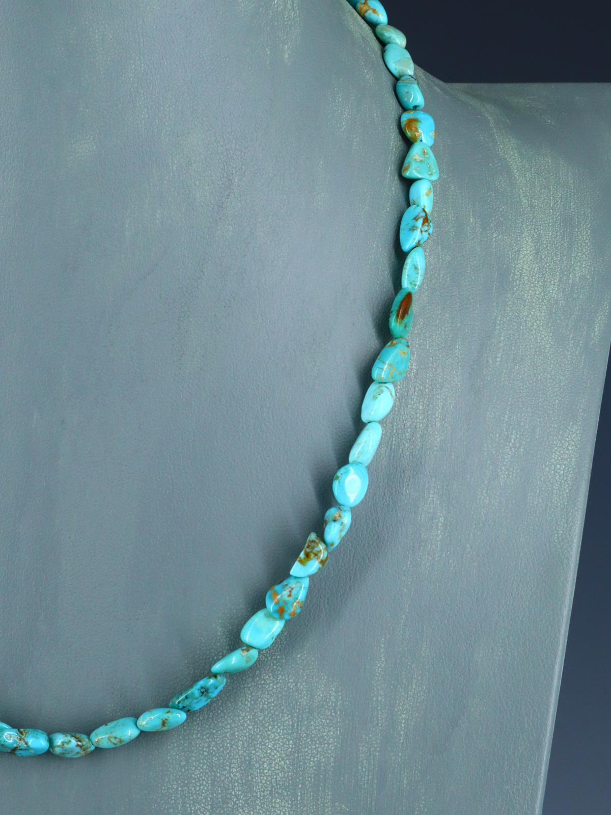 Native American Jewelry Turquoise Single Strand Necklace