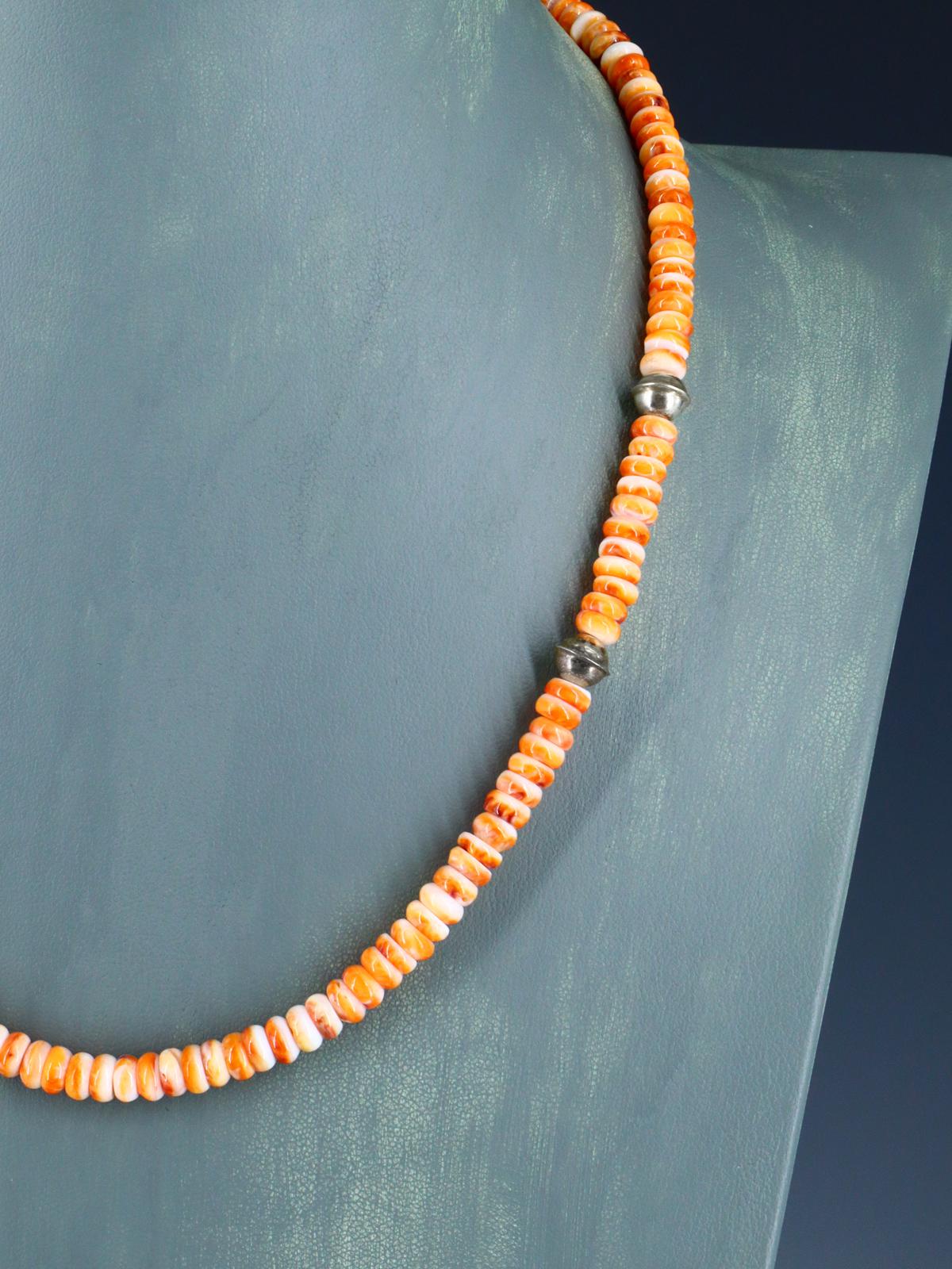 Native American Jewelry Single Strand Spiny Oyster Necklace