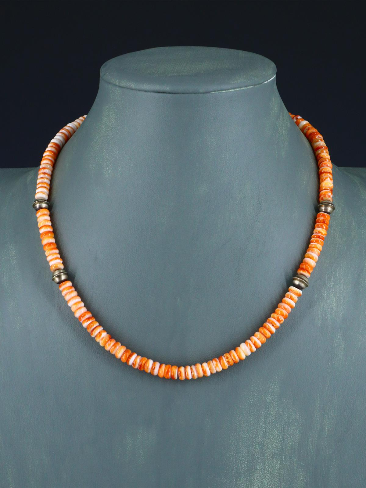 Native American Jewelry Single Strand Spiny Oyster Necklace