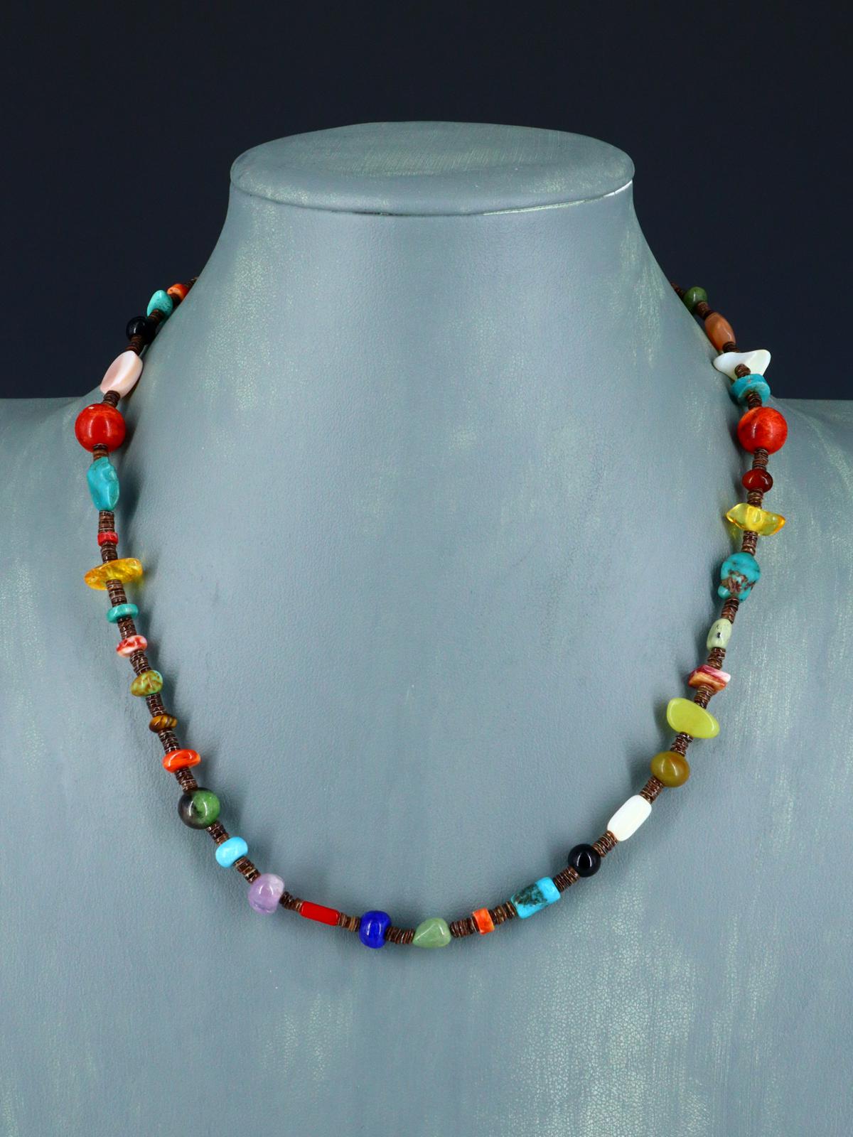 Native American Jewelry Multi Stone Necklace