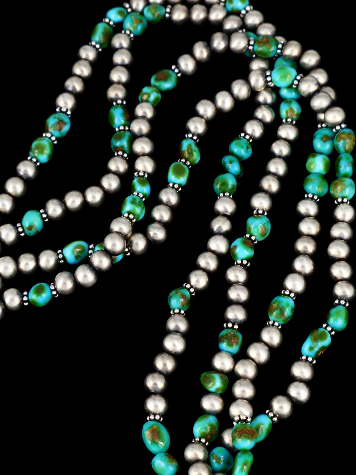 Native American Jewelry Sonoran Gold Beaded Cluster Necklace