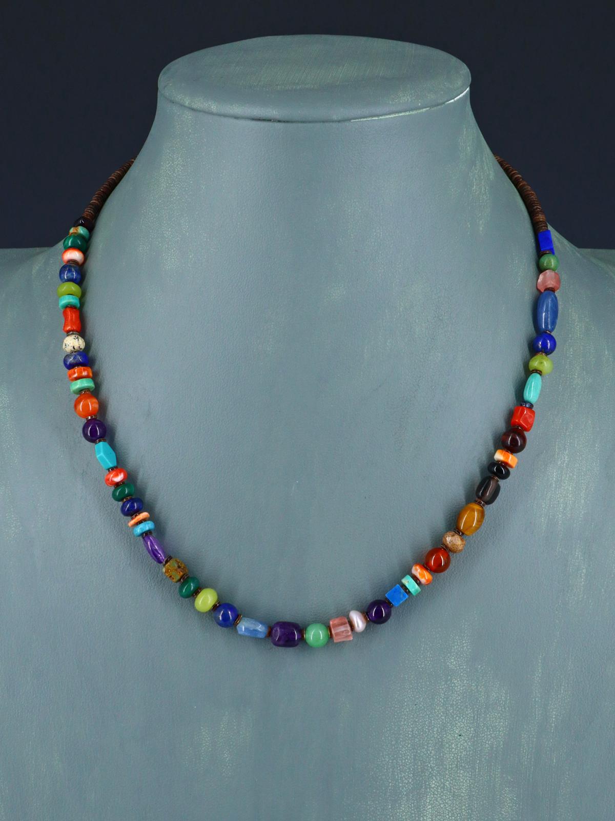 Native American Jewelry Multi Stone Necklace