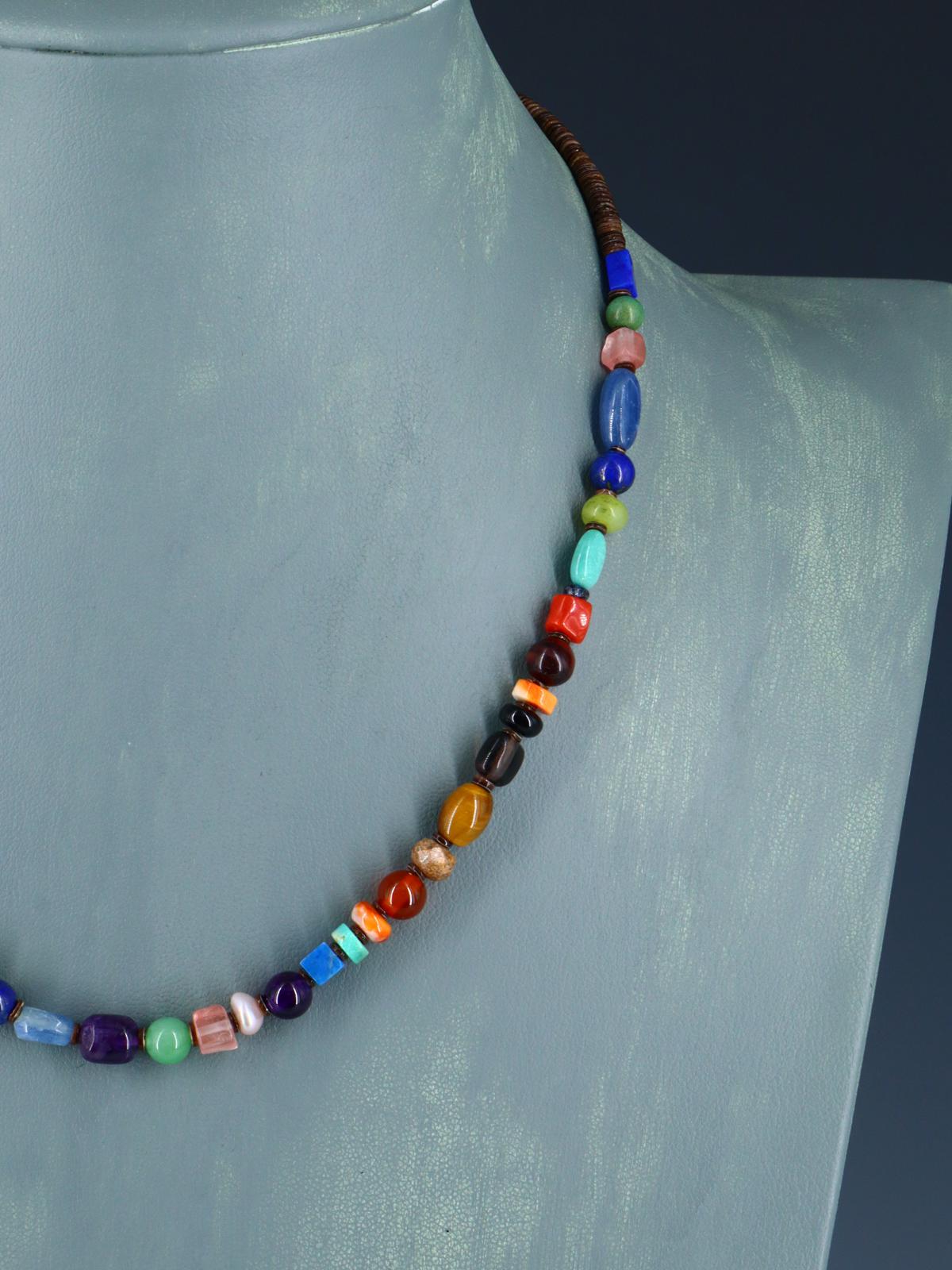 Native American Jewelry Multi Stone Necklace