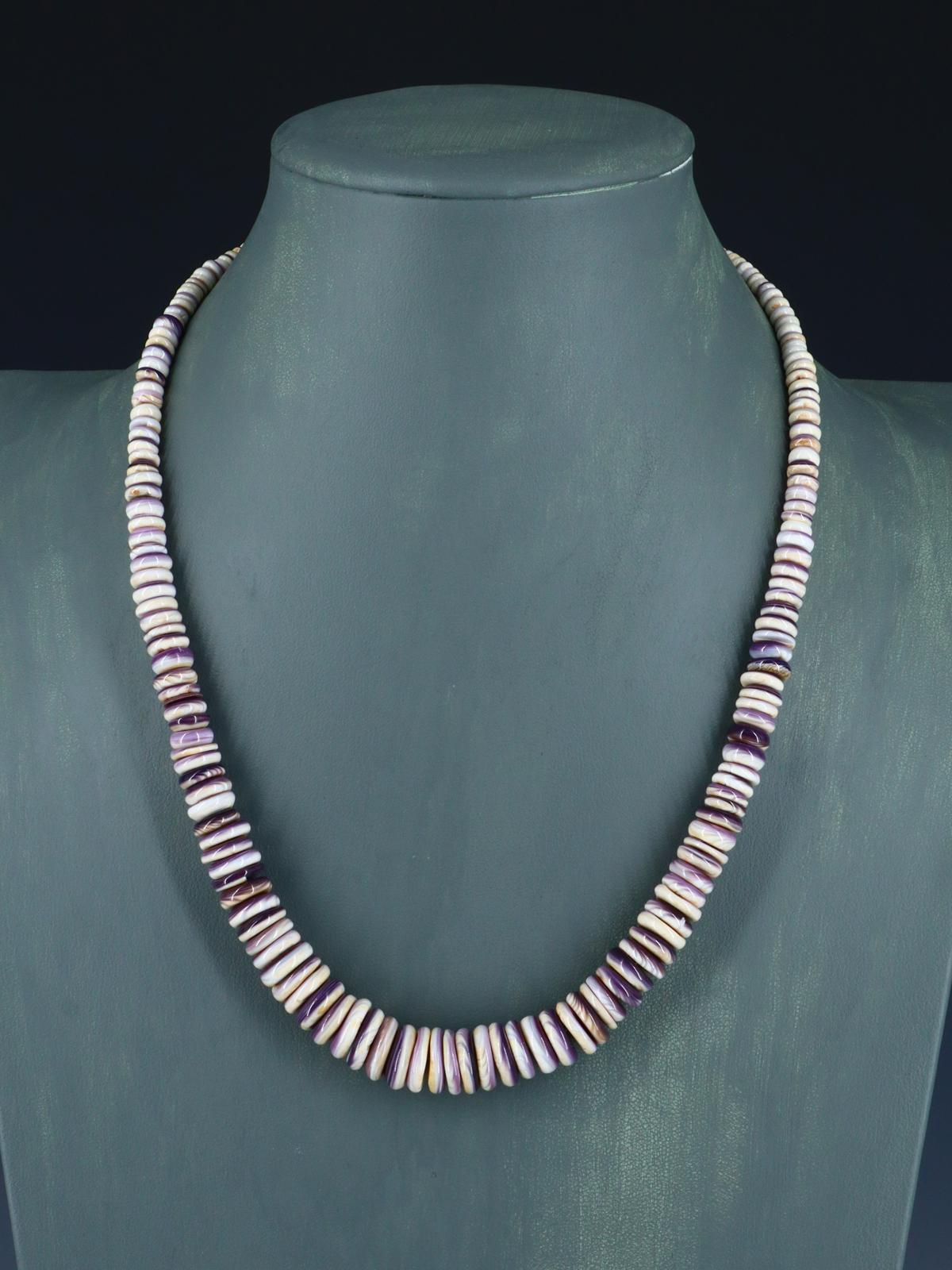 Navajo Single Strand Wampum Shell Necklace