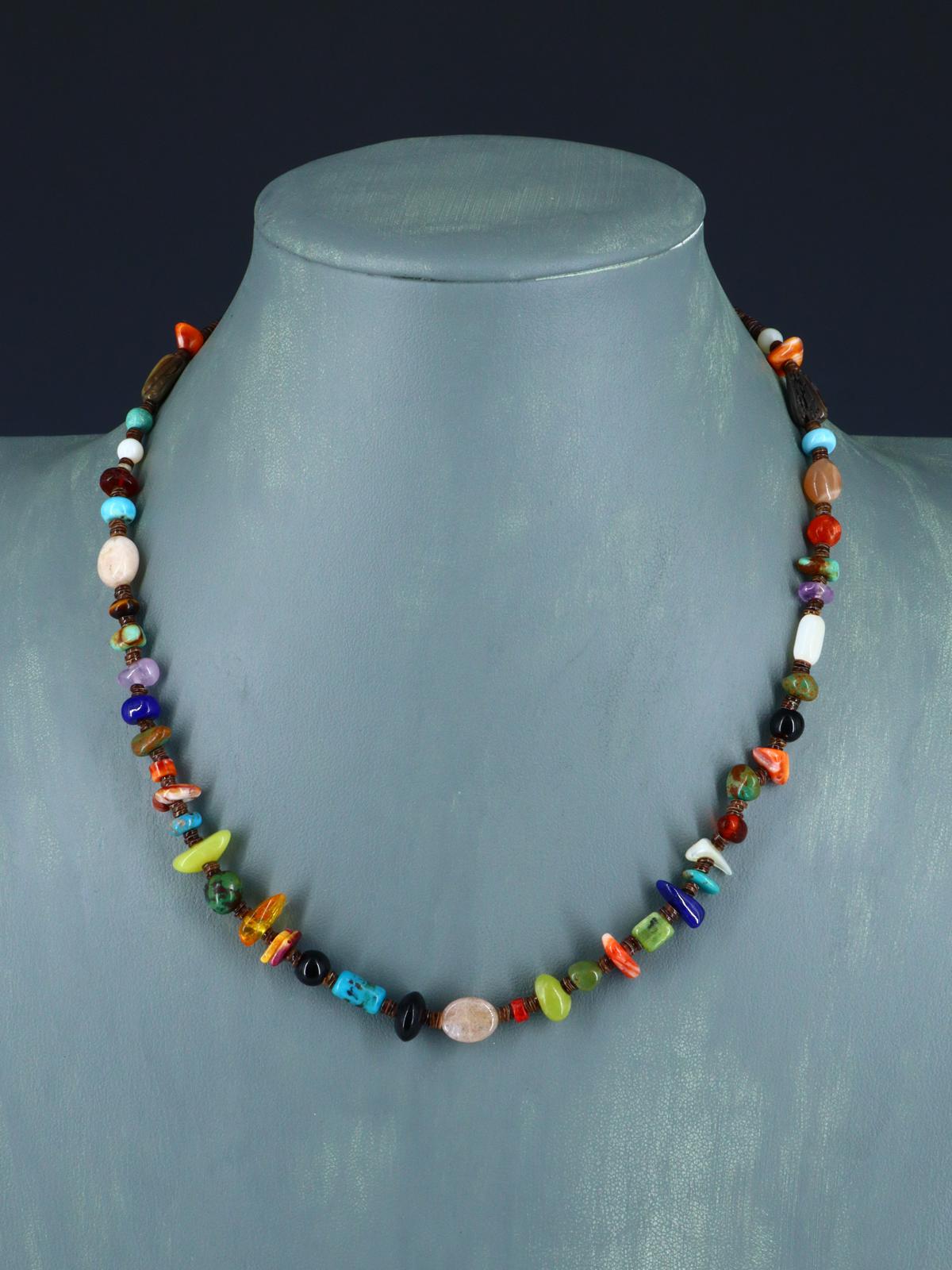 Native American Multistone Single Strand Necklace