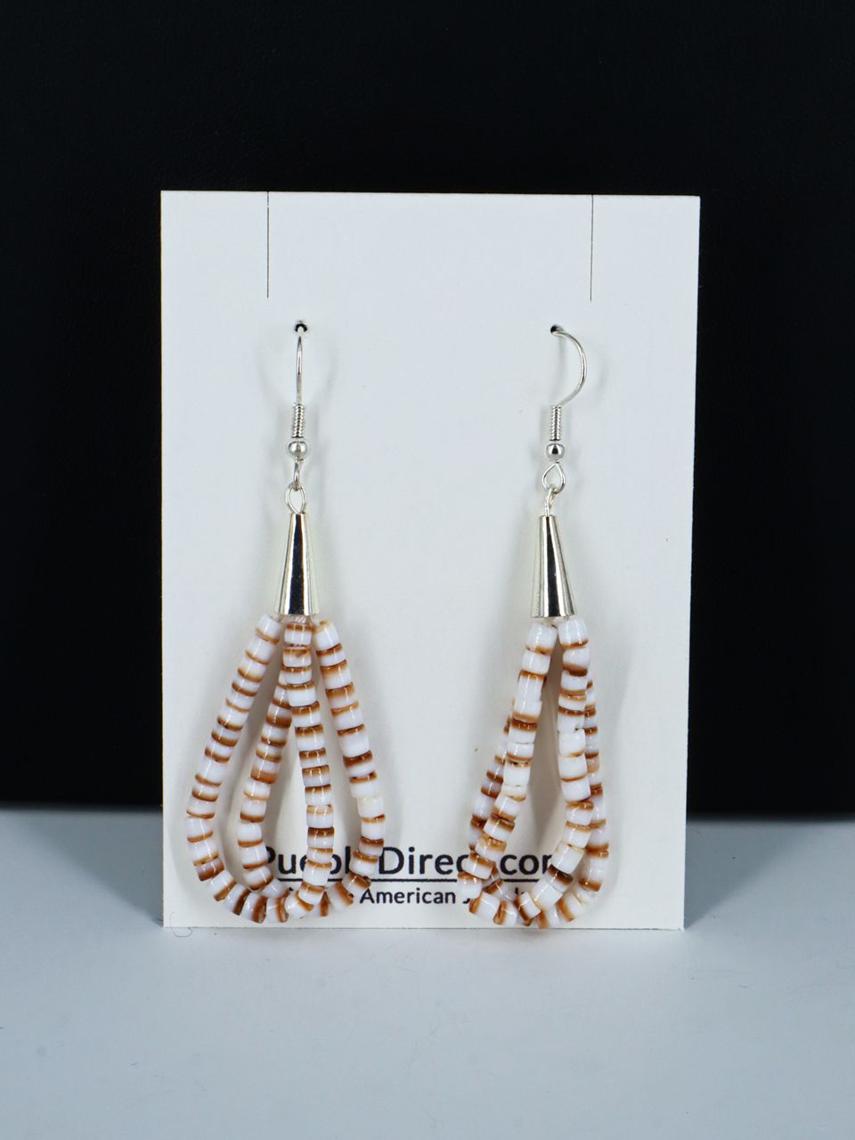 Native American Santo Domingo Shell Heishi Necklace Set - PuebloDirect.com