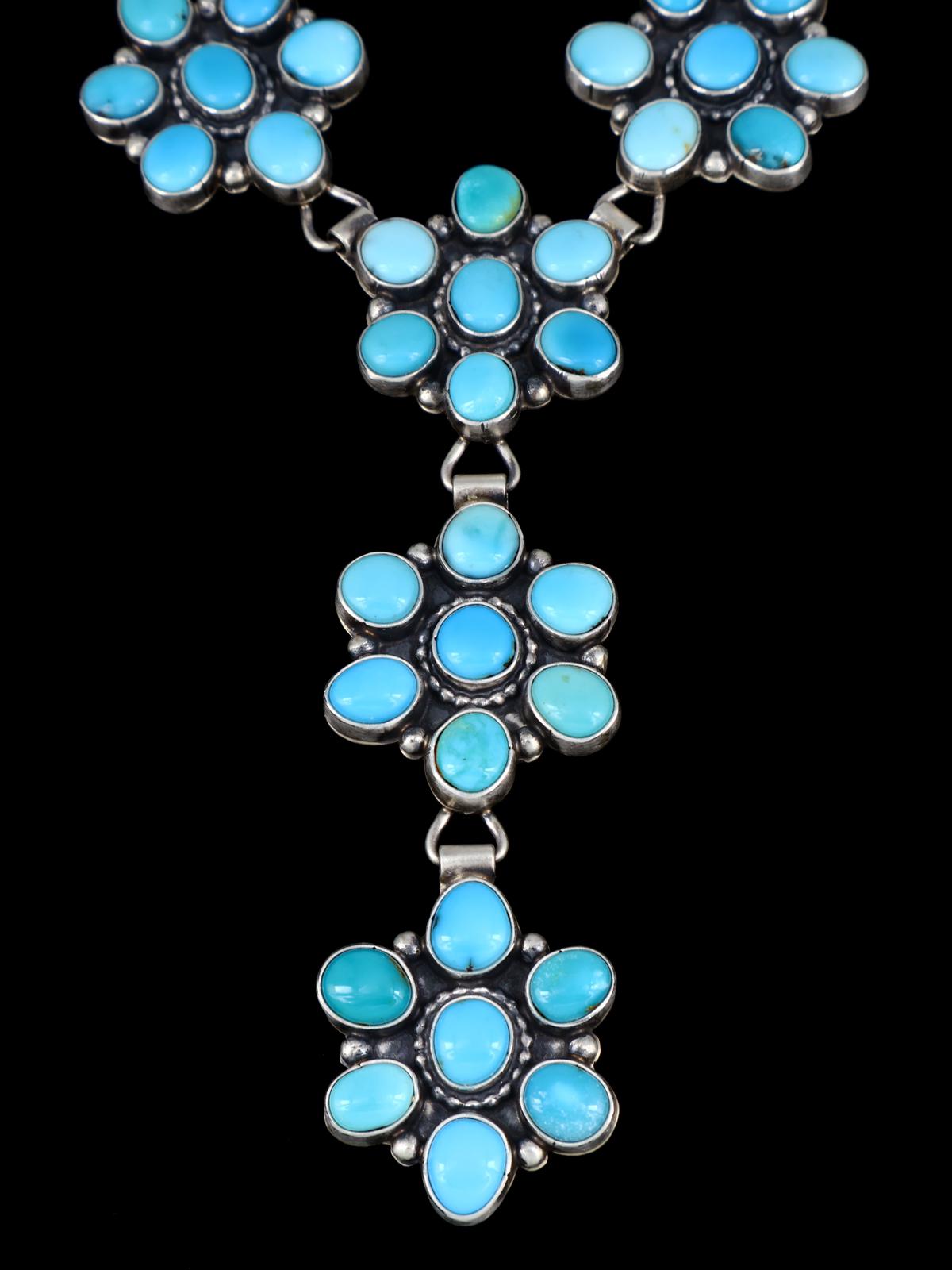 Native American Jewelry Sleeping Beauty Turquoise Lariat Necklace