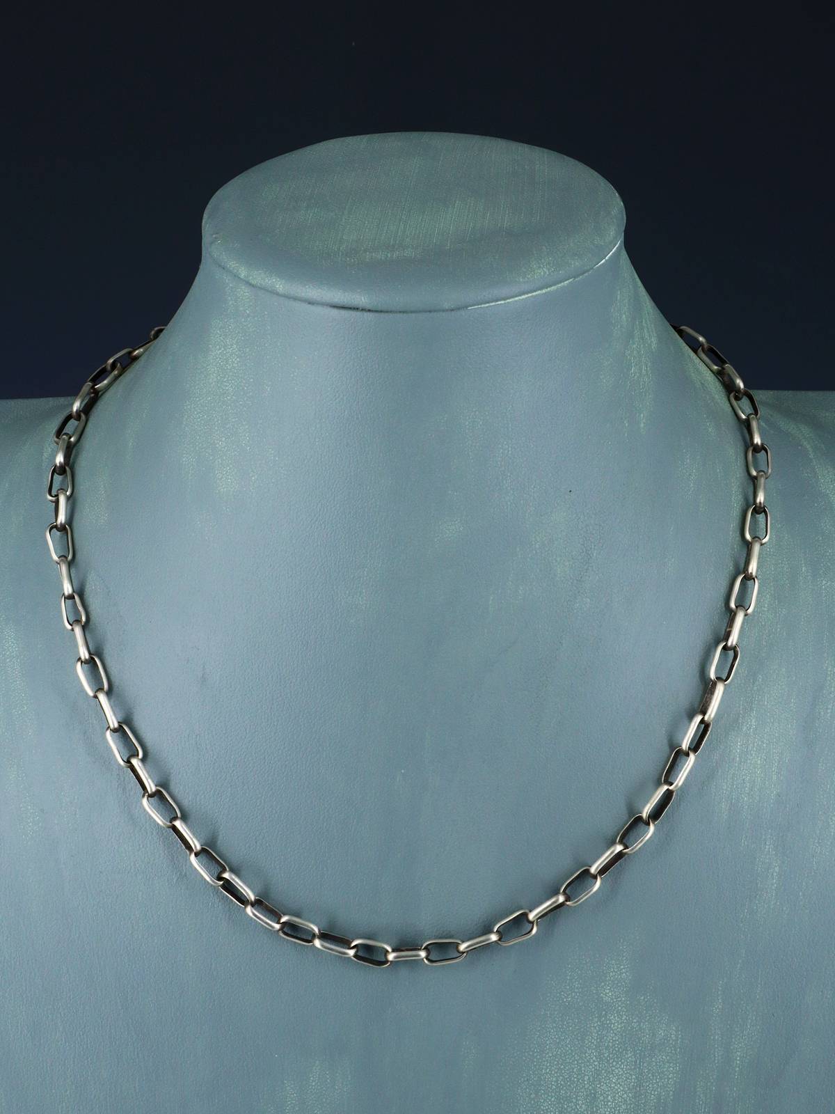 18" Handmade Sterling Silver Link Chain Necklace