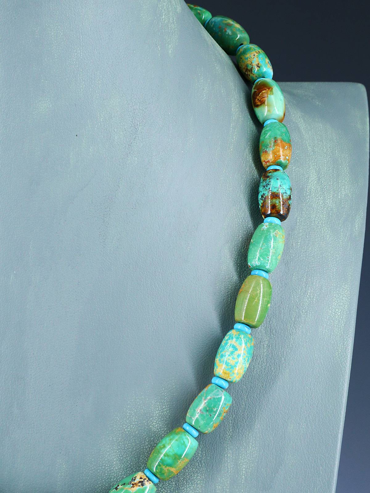 Bijoux indiens amérindiens Collier turquoise à brin unique