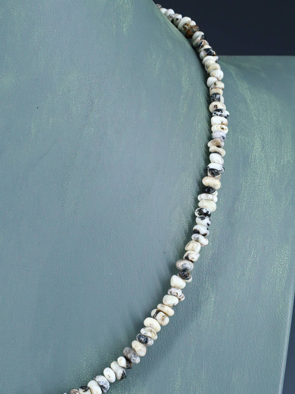 20" Native American White Buffalo Single Strand Necklace