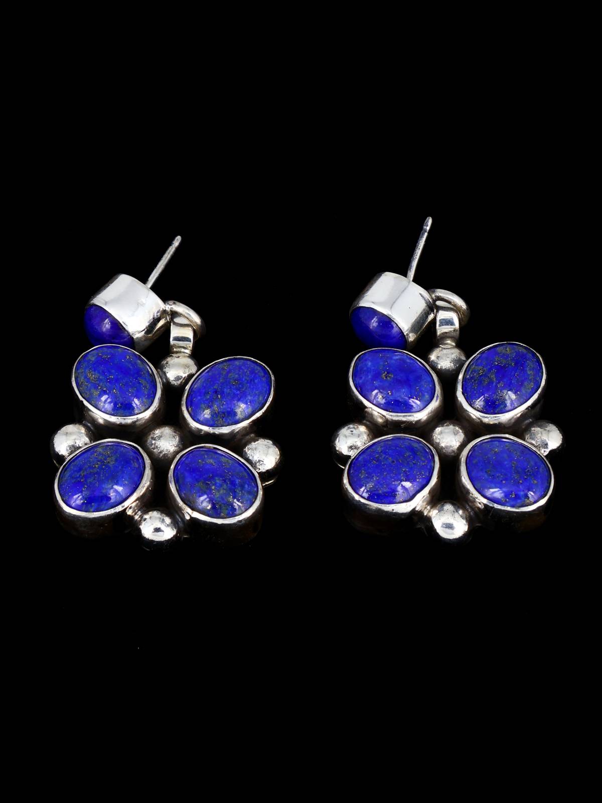 Native American Sterling Silver Lapis Necklace Set