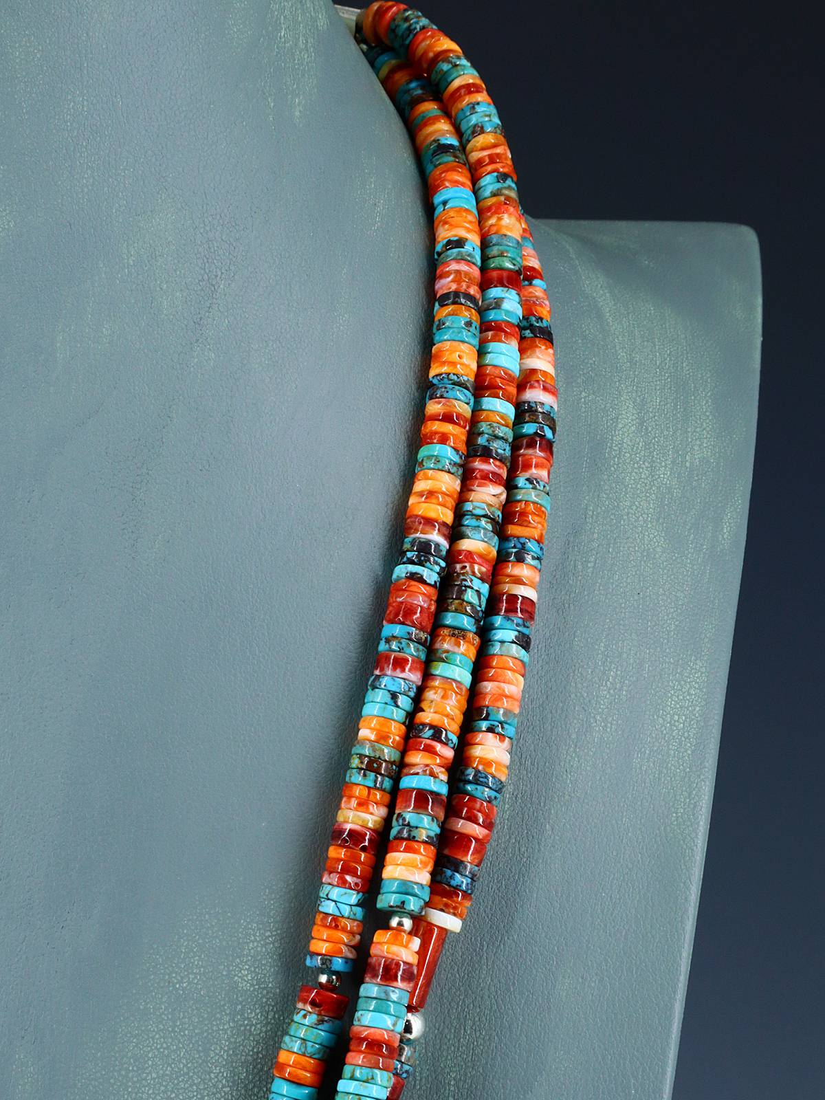 Collar del tesoro del abulón de Santo Domingo de los indios nativos americanos