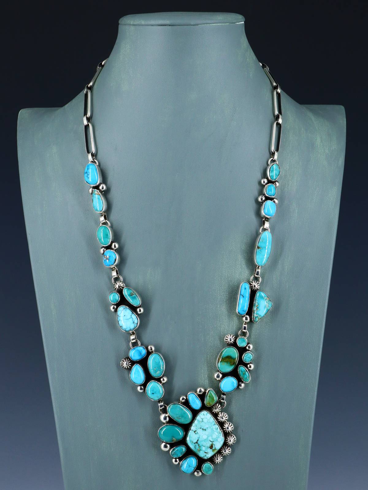 Native American Jewelry Turquoise Necklace Set